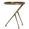 Schmidt Raw Brass Aluminum Tripod Accent Table -Famous Furniture Shop IMAR 112 RBS PRM 1 15665.1622496029