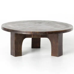 Cruz Round Outdoor Coffee Table - Antique Rust -Famous Furniture Shop IMAR 131A PRM 11 54420.1510960652