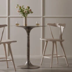 Simone Antique Nickel Counter Table -Famous Furniture Shop IMAR 213A VIG 1 94315.1622586017