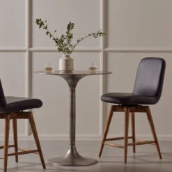 Simone Antique Nickel Counter Table -Famous Furniture Shop IMAR 213A VIG 2 23334.1622586025