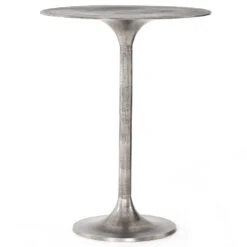 Simone Antique Nickel Bar Table