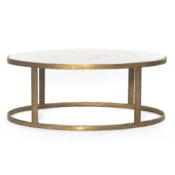 Calder Oval Marble Nesting Coffee Table 38" -Famous Furniture Shop IMAR 217A FRT 2 22170.1565803464