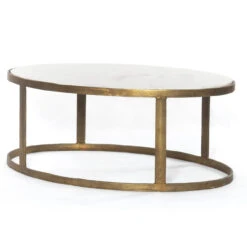 Calder Oval Marble Nesting Coffee Table 38" -Famous Furniture Shop IMAR 217A PRM 2 10700.1565803465