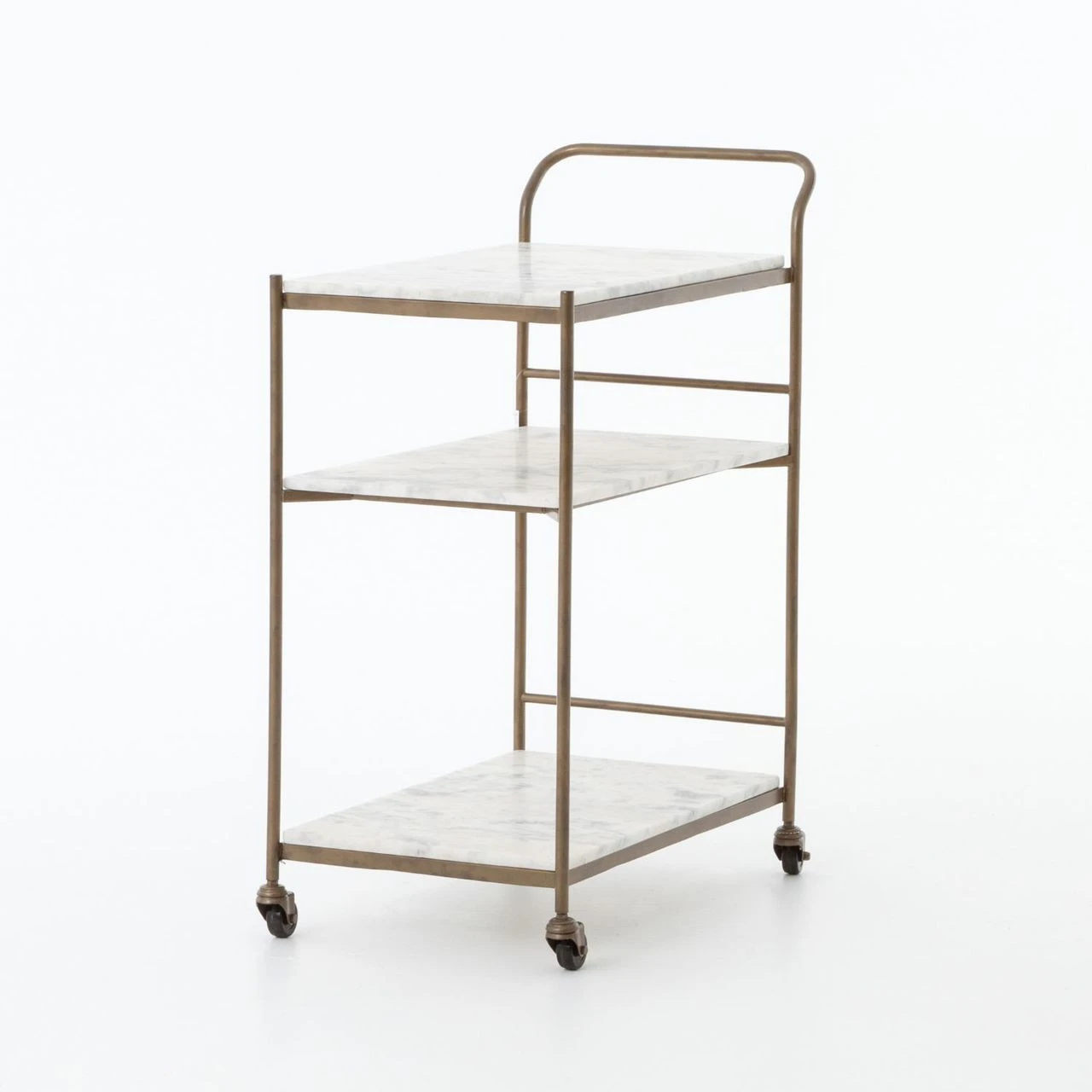 Felix Antique Brass And Marble Bar Cart 3 Felix Antique Brass And Marble Bar Cart