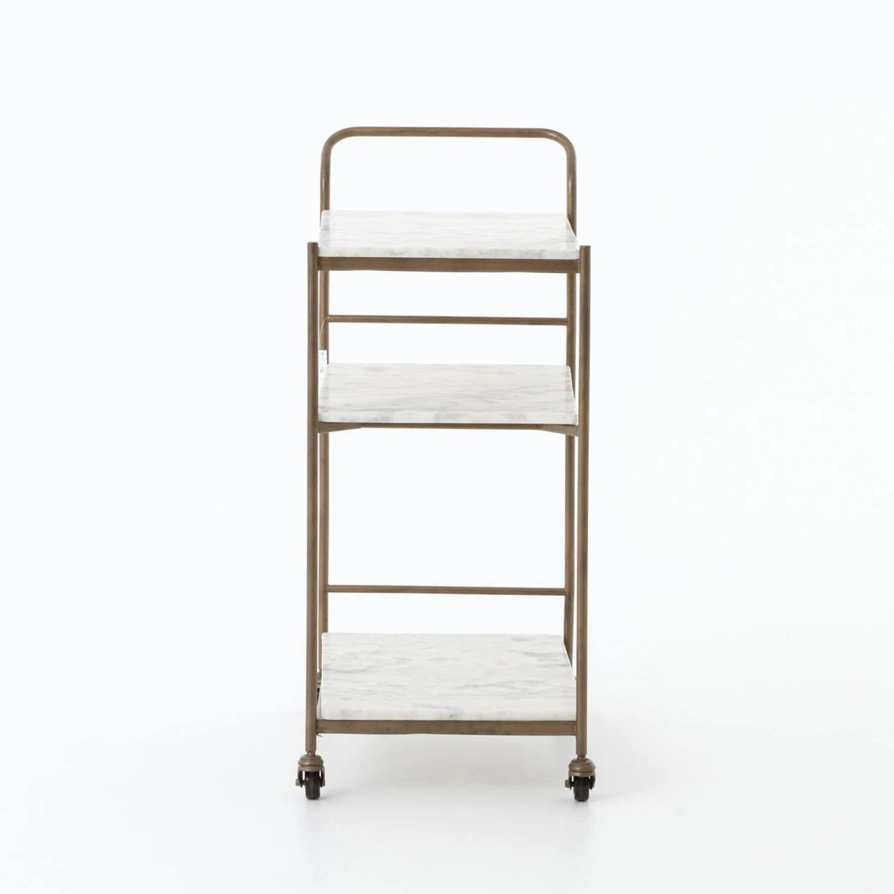 Felix Antique Brass And Marble Bar Cart 8 Felix Antique Brass And Marble Bar Cart - Image 6