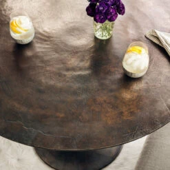 Simone Antique Rustic Aluminum Round Bistro Table 42" -Famous Furniture Shop IMAR 93 ART ROM 2 39202.1597695921