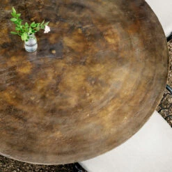 Simone Antique Rustic Aluminum Round Bistro Table 42" -Famous Furniture Shop IMAR 93 ART ROM 4 35802.1597695925