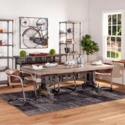 Industrial Barn Iron And Reclaimed Wood Dining Bench 80" 9 Industrial Barn Iron And Reclaimed Wood Dining Bench 80" -Famous Furniture Shop IMG 9038 1000x625 crop center 41416.1636071176