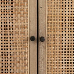 Audrey Woven 4 Door Sideboard 72"- Black -Famous Furniture Shop IPRS 002A DET 5 55433.1581899333