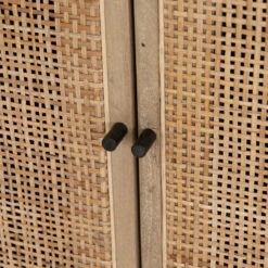 Audrey Woven 4 Door Sideboard 72"- Black -Famous Furniture Shop IPRS 002A DET 6 23787.1581899333