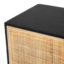 Audrey Woven 4 Door Sideboard 72"- Black -Famous Furniture Shop IPRS 002A DET 8 81205.1581899333