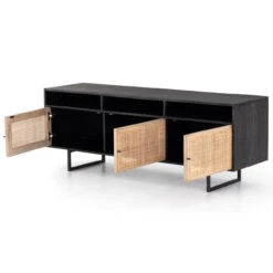 Audrey Woven Media Console 65"-Black -Famous Furniture Shop IPRS 003A OPN 1 88873.1540844304