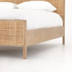 Sydney Woven Cane Queen Platform Bed -Famous Furniture Shop IPRS 030K DET 1 28871.1554479416
