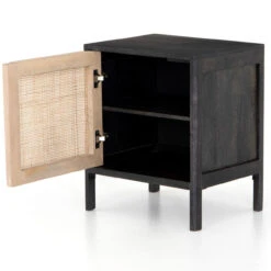 Sydney Woven Cane Nightstands - Black -Famous Furniture Shop IPRS 034B OPN 1 1 25938.1631331990