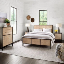Sydney Woven Cane Nightstands - Black -Famous Furniture Shop IPRS 034B ROM 1 1 81264.1631331990