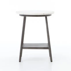 Lark Industrial Iron And White Marble Round Side Table 11 Lark Industrial Iron And White Marble Round Side Table -Famous Furniture Shop IRCK 116 FRT 1 26182.1499815024