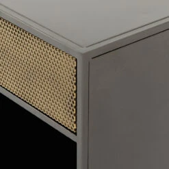 Hendrick Industrial Mesh 1 Drawer Nightstand -Famous Furniture Shop IRCK 279 DET 3 32770.1549666979