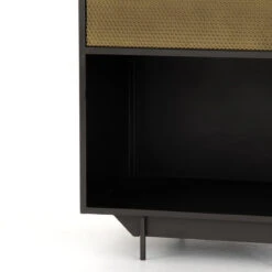 Hendrick Industrial Mesh 1 Drawer Nightstand -Famous Furniture Shop IRCK 279 DET 6 95313.1549666981