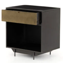 Hendrick Industrial Mesh 1 Drawer Nightstand -Famous Furniture Shop IRCK 279 OPN 1 37257.1549666990