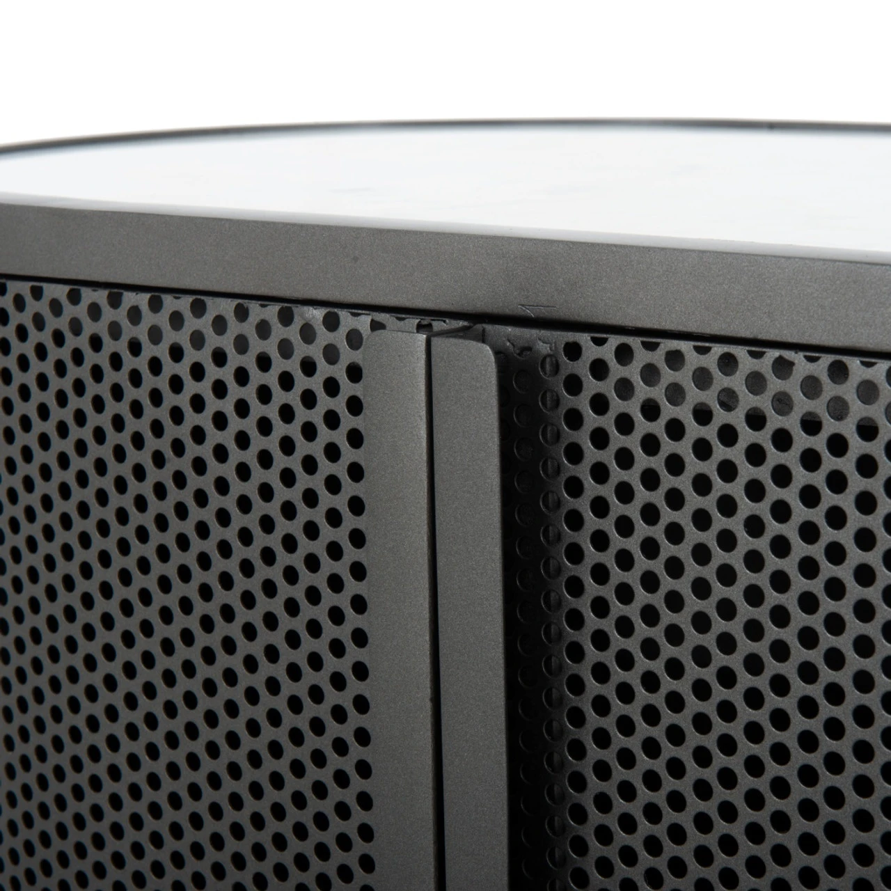 Libby Industrial Iron + Marble Top Cabinet Nightstand 9 Libby Industrial Iron + Marble Top Cabinet Nightstand - Image 7