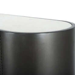 Libby Industrial Iron + Marble Top Small Cabinet 42" -Famous Furniture Shop IRCK 334 DET 1 01758.1583220492