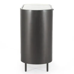 Libby Industrial Iron + Marble Top Small Cabinet 42" -Famous Furniture Shop IRCK 334 SID 1 94614.1583220497