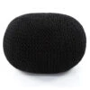 Knitted Black Jute Pouf 30" -Famous Furniture Shop IWIL 198 PRM 1 41828.1550847497