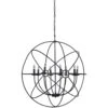 Industrial Iron Orb Chandelier 36" -Famous Furniture Shop Industrial Iron Orb Chandelier 1 18207.1510960607