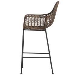 Bandera Distressed Grey Finish Bar Stool -Famous Furniture Shop JLAN 124A SID 1 31252.1622590626