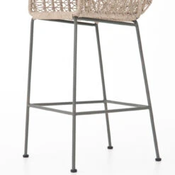 Bandera Vintage White Finish Bar Stool -Famous Furniture Shop JLAN 124B DET 1 73704.1622591681