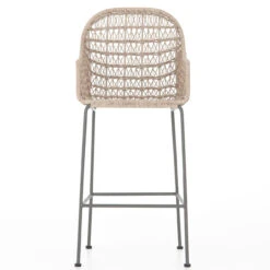 Bandera Vintage White Finish Bar Stool -Famous Furniture Shop JLAN 124B FRT 1 23794.1622591668