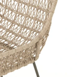 Bandera Vintage White Finish Outdoor Woven Dining Chair -Famous Furniture Shop JLAN 131A DET 4 61219.1622858464