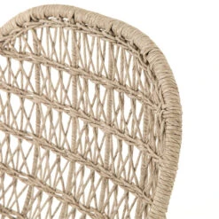 Bandera Vintage White Finish Outdoor Woven Dining Chair -Famous Furniture Shop JLAN 131A DET 8 36165.1622858548