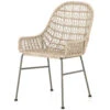 Bandera Vintage White Finish Outdoor Woven Dining Chair -Famous Furniture Shop JLAN 131A PRM 1 77557.1622858533