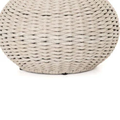 Phoenix Natural Rope Outdoor Accent Stool -Famous Furniture Shop JLAN 167C DET 1 51536.1622764940