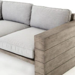 Leroy Cushioned Grey Teak Wood Outdoor Sofa -Famous Furniture Shop JLAN 170 108 DET 5 51492.1513134559