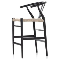 Muestra Black Teak Counter Stool -Famous Furniture Shop JLAN 205B DET 1 91347.1622768399
