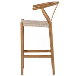 Muestra Matte Sealed Teak Bar Stool -Famous Furniture Shop JLAN 206 SID 1 79873.1622770774
