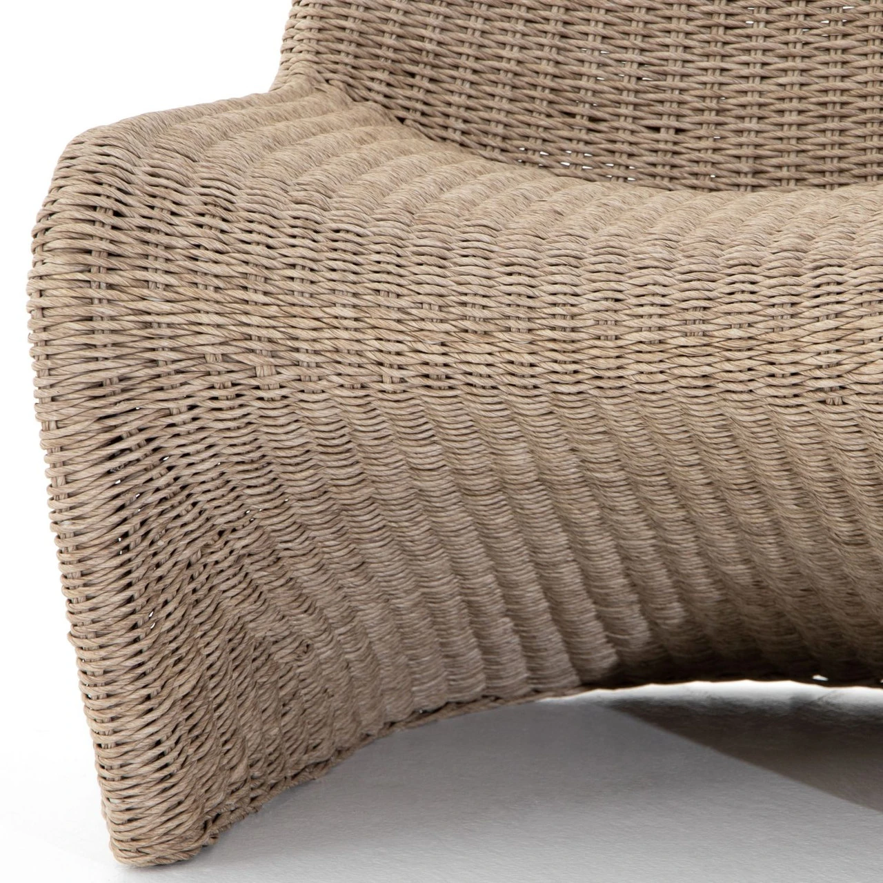 Portia Vintage White Woven Rope Outdoor Occasional S Chair 11 Portia Vintage White Woven Rope Outdoor Occasional S Chair - Image 9