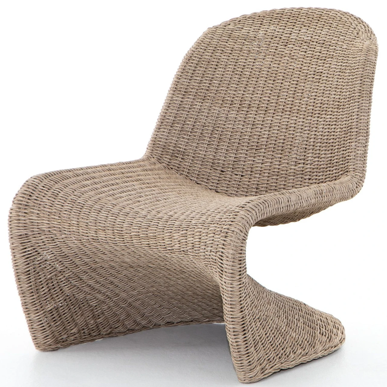 Portia Vintage White Woven Rope Outdoor Occasional S Chair 3 Portia Vintage White Woven Rope Outdoor Occasional S Chair