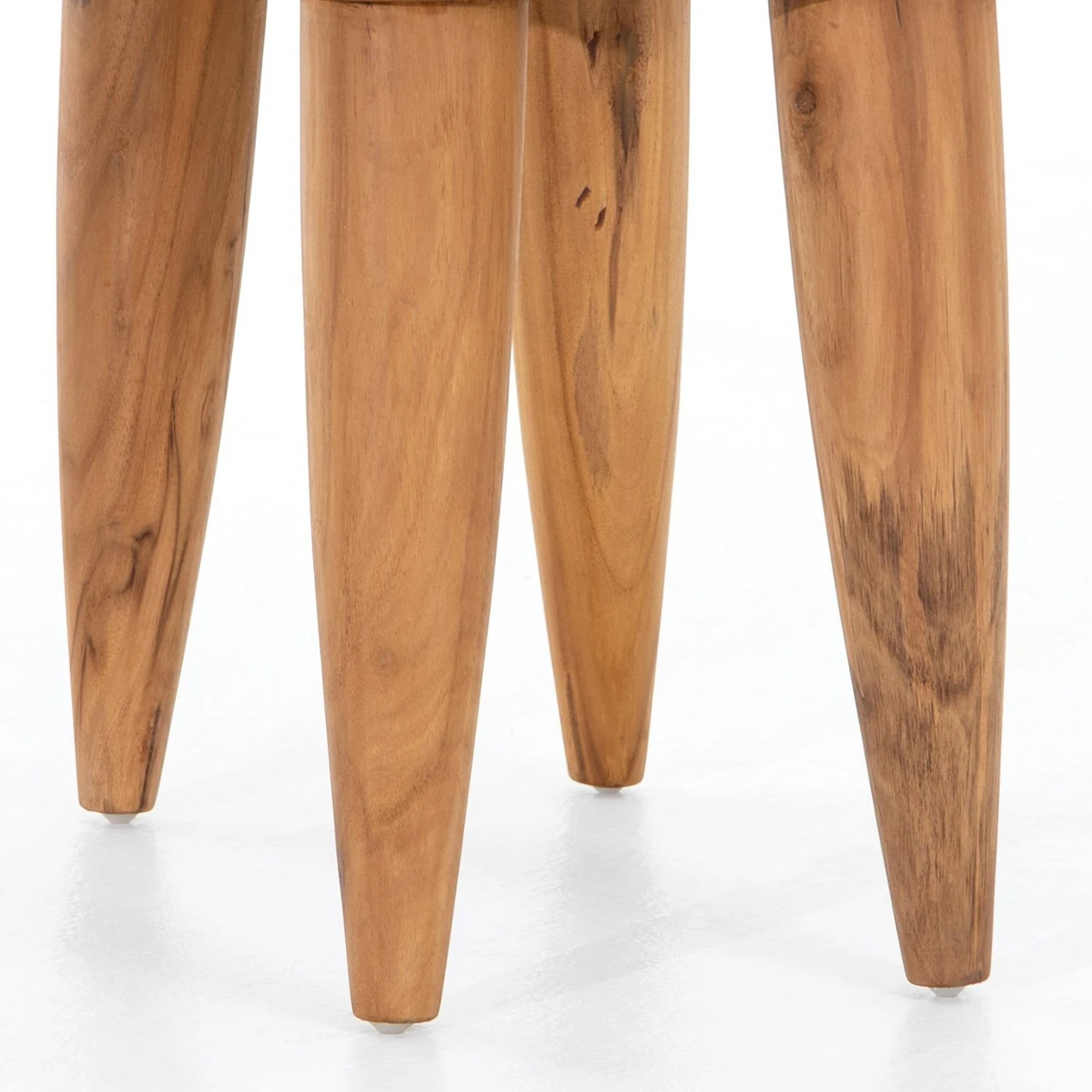 Zuri Aged Natural Teak Outdoor Stool 8 Zuri Aged Natural Teak Outdoor Stool - Image 6