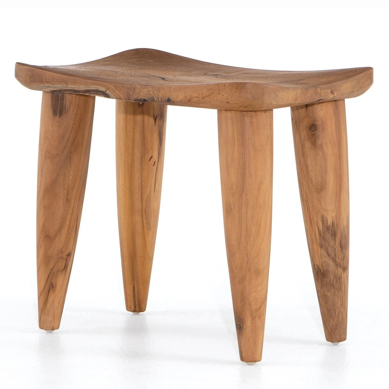 Zuri Aged Natural Teak Outdoor Stool 3 Zuri Aged Natural Teak Outdoor Stool