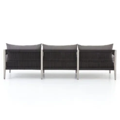 Sherwood Grey Teak Outdoor 3 Seater Sofa 93" -Famous Furniture Shop JSOL 003A BCK 1 85807.1526431457