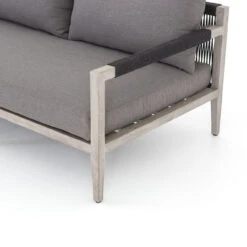 Sherwood Grey Teak Outdoor 3 Seater Sofa 93" -Famous Furniture Shop JSOL 003A DET 3 50931.1526431460