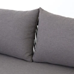 Sherwood Grey Teak Outdoor 3 Seater Sofa 93" -Famous Furniture Shop JSOL 003A DET 5 60091.1526431463