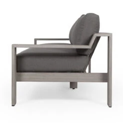 Monterey Grey Teak Outdoor 3 Seater Sofa 106" -Famous Furniture Shop JSOL 007A SID 1 55612.1526442394