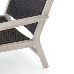 Delano Grey Teak Outdoor Rope Chair -Famous Furniture Shop JSOL 020A DET 4 72366.1603400758