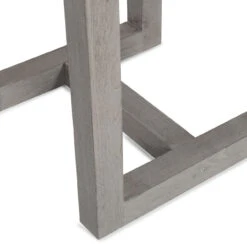 Stapleton Grey Teak Wood Square Outdoor Bar Table 36" -Famous Furniture Shop JSOL 023A DET 2 28767.1536787248