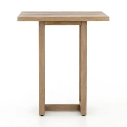 Stapleton Brown Teak Wood Square Outdoor Bar Table 36" -Famous Furniture Shop JSOL 023 FRT 1 70859.1526705747