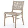 Delmar Washed Brown Outdoor Dining Chair
